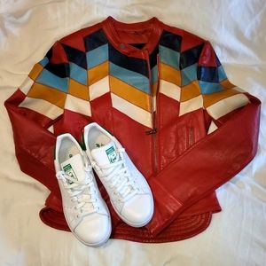 BCBG Maxazria Cal Lamb leather Jacket Sz XS